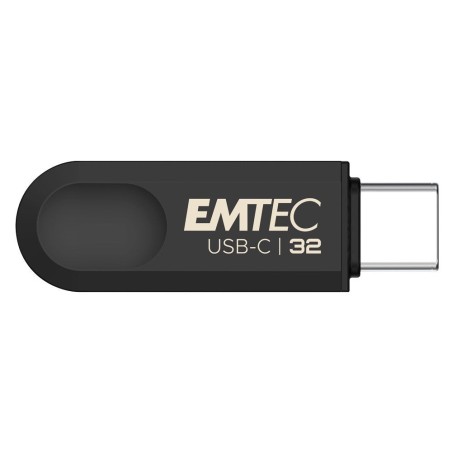 Emtec c280 unidad flash usb 32 gb usb tipo c 3.2 gen 1 (3.1 gen 1) negro