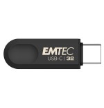 Emtec c280 unidad flash usb 32 gb usb tipo c 3.2 gen 1 (3.1 gen 1) negro