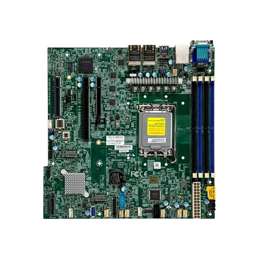 Supermicro placa base x13sch-ln4f micro-atx socket 1700 ddr5-only bulk