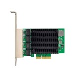 Inline® quad gigabit network card, 4x rj45 2.5gb/s, pcie x4, incl. lp bracket