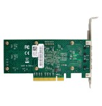 Inline® dual 10-gigabit network card, 2x rj45 10gb/s, pcie x8, incl. lp bracket