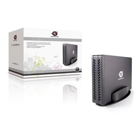 Conceptronic caja externa 3.5" , sata, aluminio, usb2.0,  max transf 480mbps