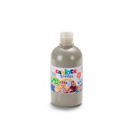 Carioca botella de tempera 500ml - superlavable - facil de mezclar - alta opacidad - plata