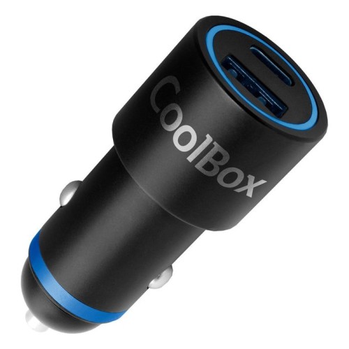 Cargador coolbox usb coche 48w puertos usb-a + usb-c