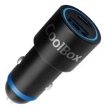 Cargador coolbox usb coche 48w puertos usb-a + usb-c