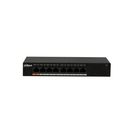 Dahua pfs3008-8gt-96 switch poe 2.0 8 puertos gigabit 96w no_manejable layer2