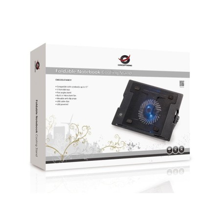 Conceptronic soporte refrigerante 1 ventilador 14cm para portatiles hasta 17\1