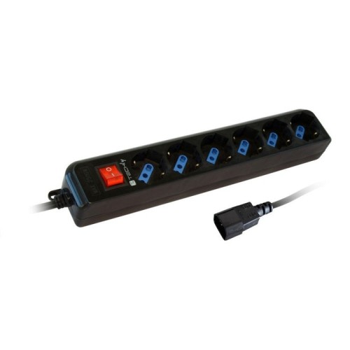 Regleta techly 300415 ups power strip with 6 sockets 1.5m black