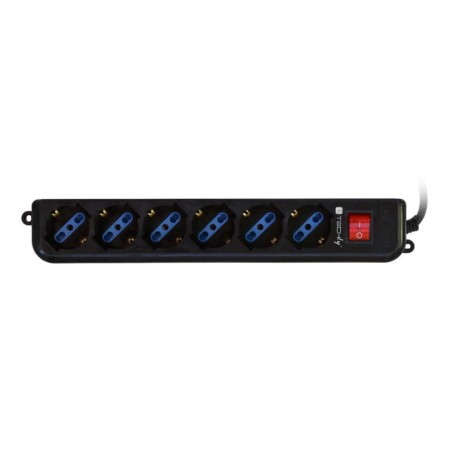 Regleta techly 300415 ups power strip with 6 sockets 1.5m black