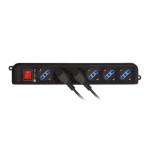 Regleta techly 300415 ups power strip with 6 sockets 1.5m black