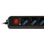 Regleta techly 300415 ups power strip with 6 sockets 1.5m black
