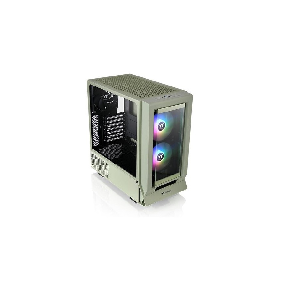 Caja pc thermaltake ceres 350 mx verde claro, vidrio templado x 2 ca-1z3-00mewn-00