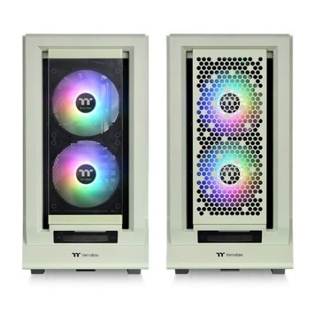 Caja pc thermaltake ceres 350 mx verde claro, vidrio templado x 2 ca-1z3-00mewn-00