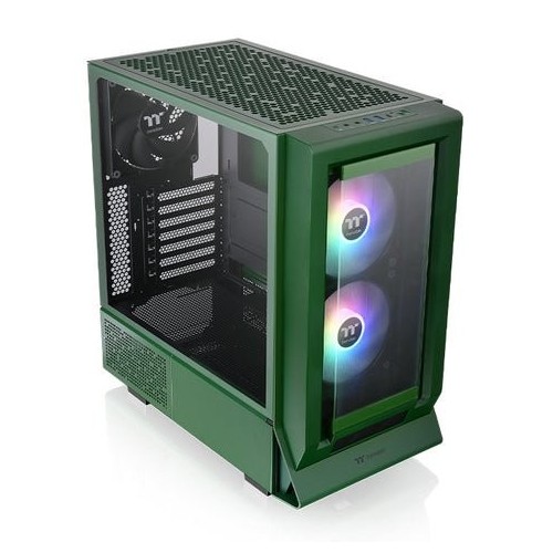 Caja pc thermaltake ceres 350 mx verde oscuro vidrio templado x 2 ca-1z3-00mcwn-00