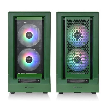 Caja pc thermaltake ceres 350 mx verde oscuro vidrio templado x 2 ca-1z3-00mcwn-00