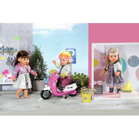 Zapf creation baby born® city deluxe scooter combo, accesorios para muñecas 830215