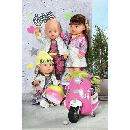 Zapf creation baby born® city deluxe scooter combo, accesorios para muñecas 830215