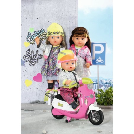 Zapf creation baby born® city deluxe scooter combo, accesorios para muñecas 830215