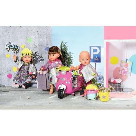Zapf creation baby born® city deluxe scooter combo, accesorios para muñecas 830215