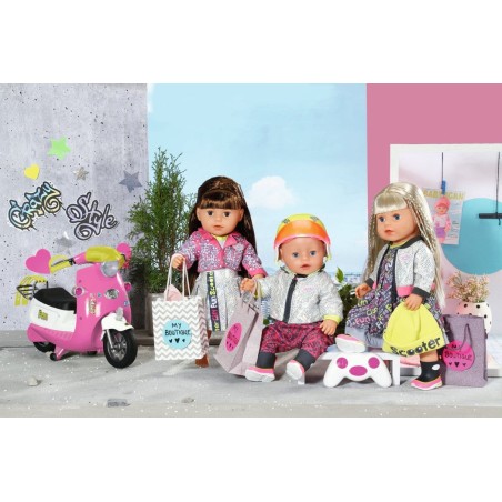 Zapf creation baby born® city deluxe scooter combo, accesorios para muñecas 830215