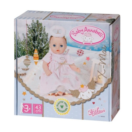 Zapf creation baby annabell® vestido navideño 43cm, accesorios para muñecas 707241