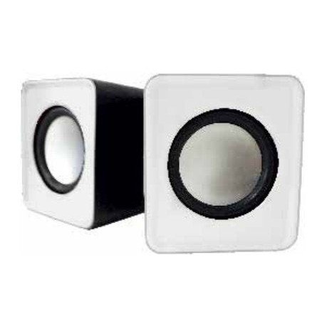 Approx mini altavoces  appspx1w 2.0  alimentacion usb  40hz 2khz  potencia 5w rms blanco