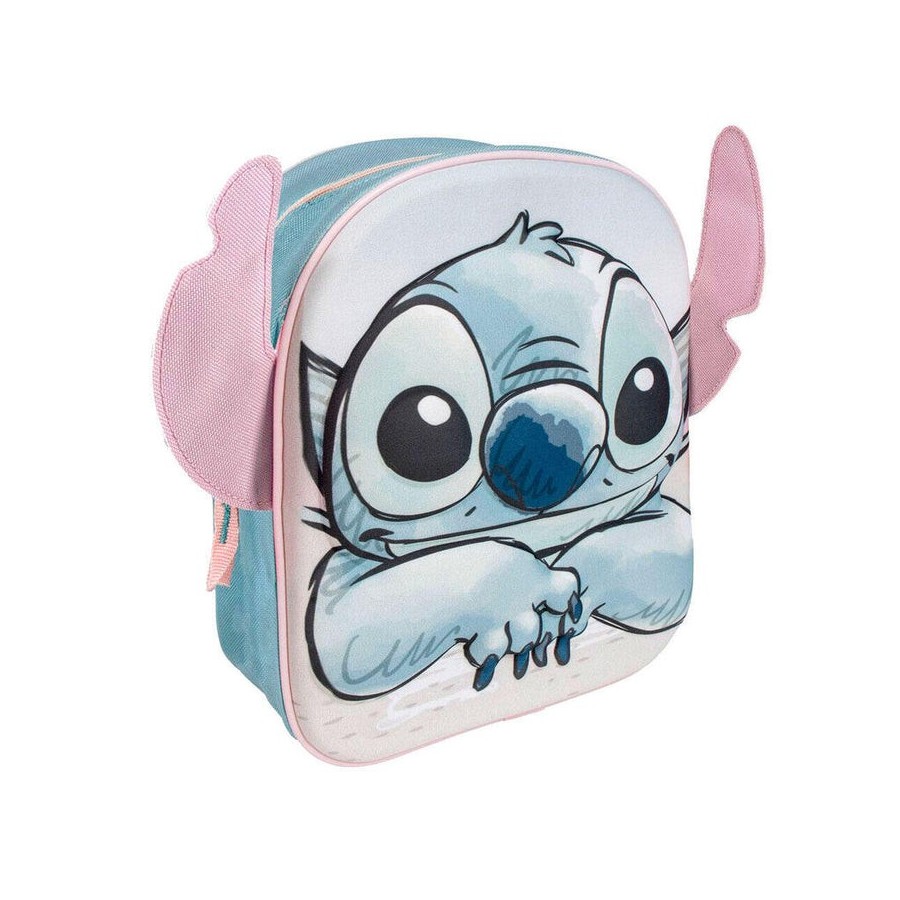 Mochila 3d stitch disney 27cm