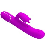 Pretty love - vibrador rabbit con licking fucsia