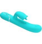 Pretty love - vibrador rabbit con licking verde agua