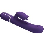 Pretty love - vibrador rabbit con licking morado