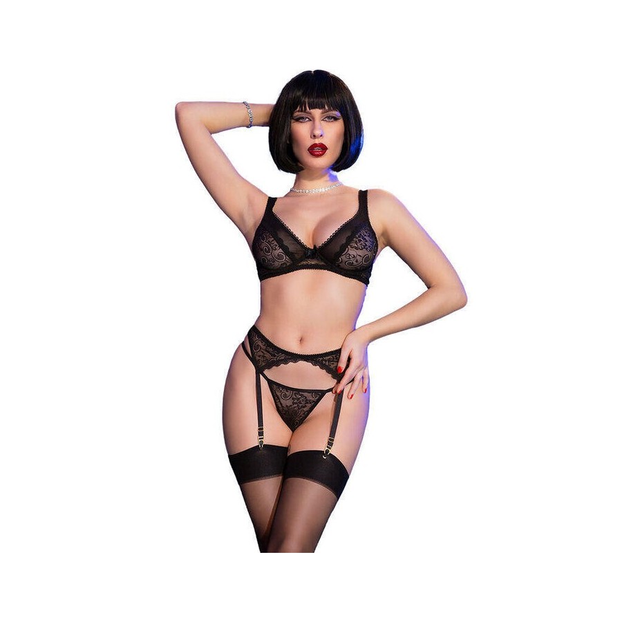 Chilirose - cr 4692 set cuatro piezas negro s