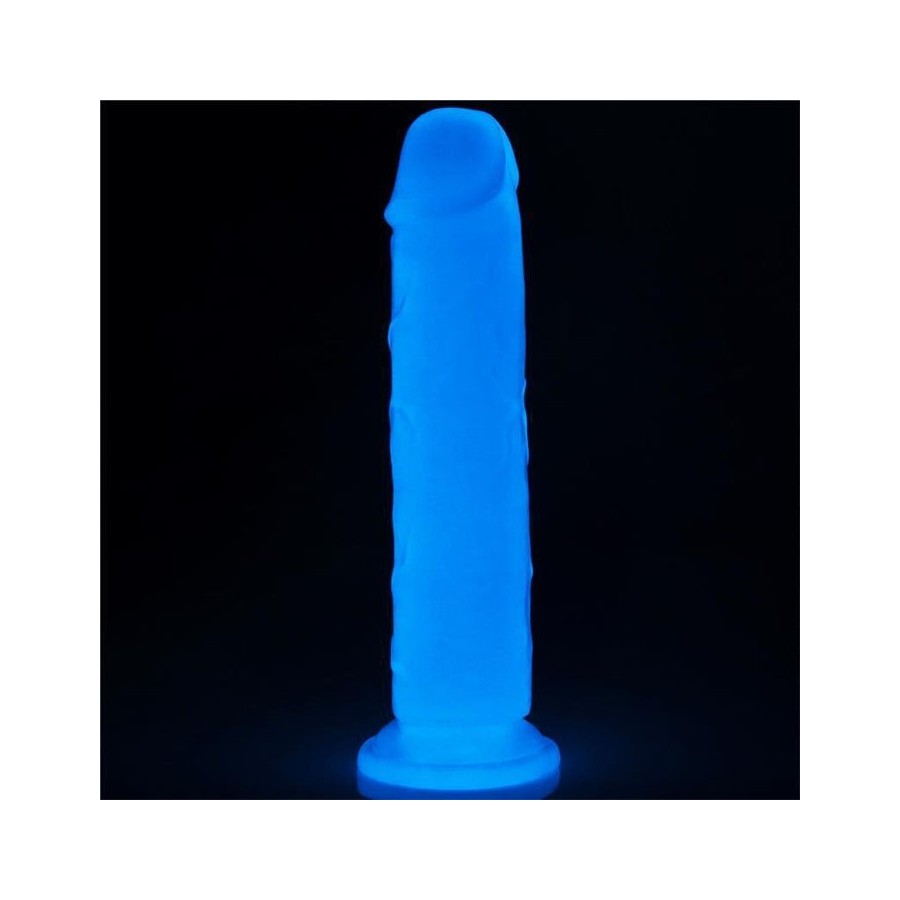Dildo lumino 8 luz azul
