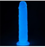 Dildo lumino 8 luz azul