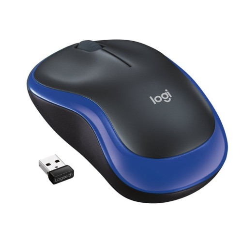 Logitech raton m185 inalambrico azul 910-002236