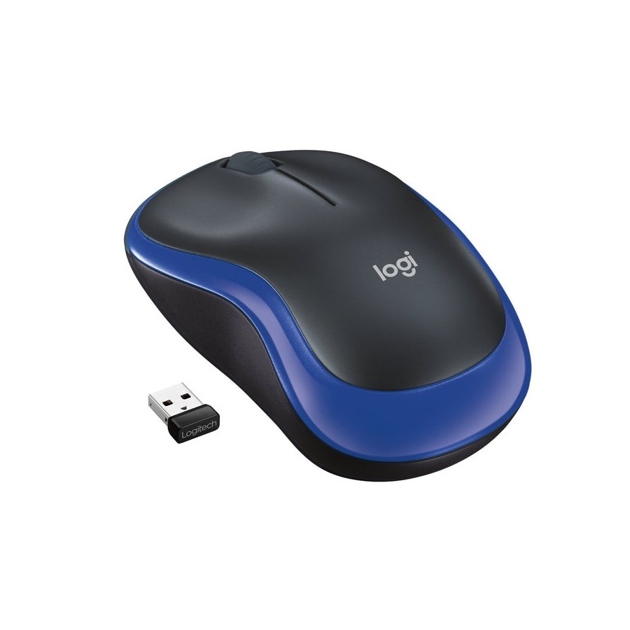 Logitech raton m185 inalambrico azul 910-002236