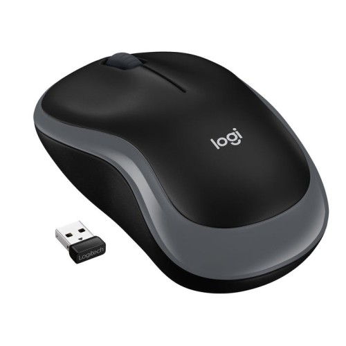 Logitech ratón inalámbrico m185 gris 910-002238