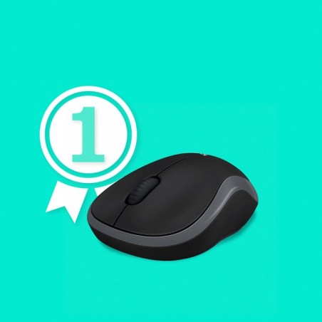 Logitech ratón inalámbrico m185 gris 910-002238