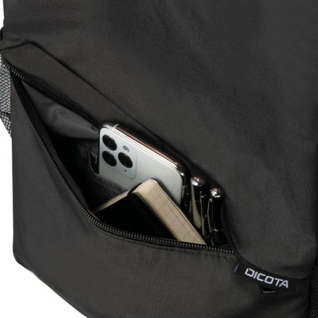 Mochila  dicota d32086-rpet informal  poliéster, tereftalato de polietileno (pet) 15"-17.3" negro