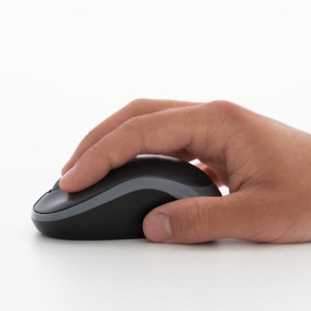 Logitech ratón inalámbrico m185 gris 910-002238