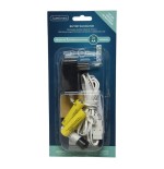 Eliminador de pilas 3v para interior de productos con 2xaa para conectar 3 productos