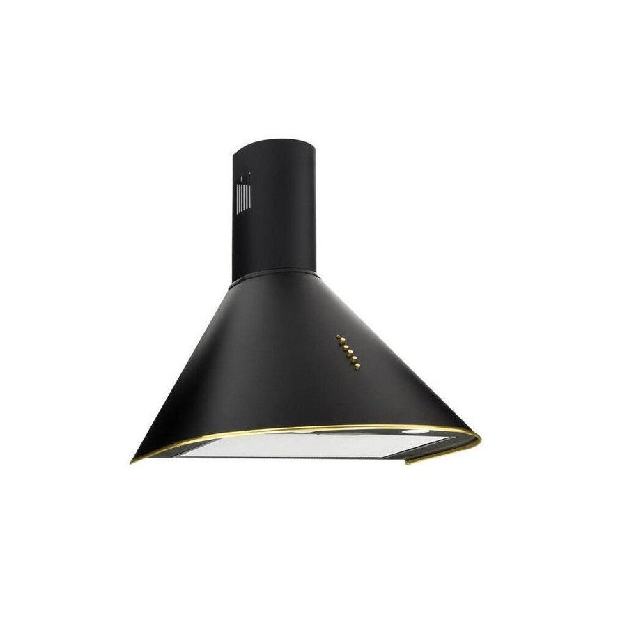Campana de chimenea akpo wk-4 dandys gold 60 cm 450 m3/h, negra