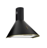 Campana de chimenea akpo wk-4 dandys gold 60 cm 450 m3/h, negra