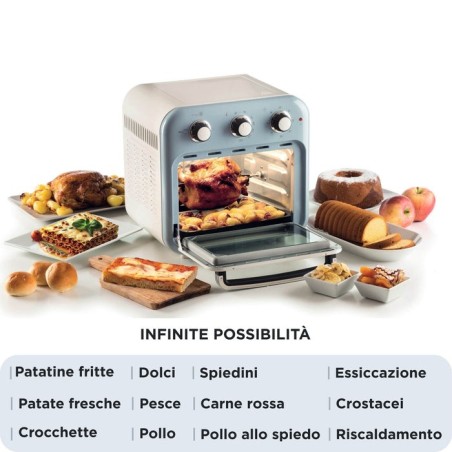 Freidora ariete 4632/05 sencillo 16 l independiente 1400 w  de aire caliente azul