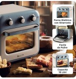 Freidora ariete 4632/05 sencillo 16 l independiente 1400 w  de aire caliente azul