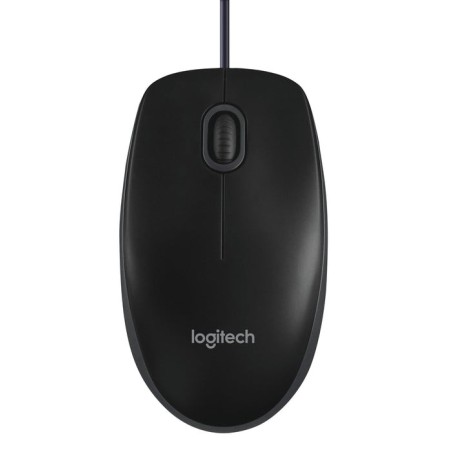 Ratón logitech b100 cable usb negro 910-003357