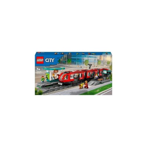 Lego 60423 city tranvía con parada, juguete de construcción 60423