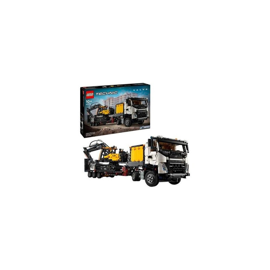 Lego 42175 technic camión volvo fmx con excavadora de orugas eléctrica ec230, juguete de construcción 42175