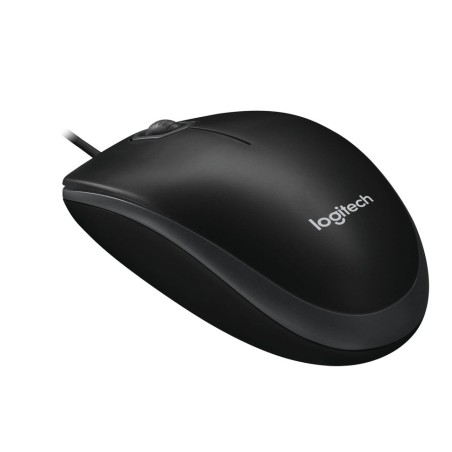 Ratón logitech b100 cable usb negro 910-003357