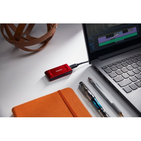 Ssd kingston xs1000 red 2tb usb 3.2 ext
