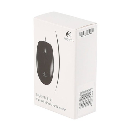Ratón logitech b100 cable usb negro 910-003357